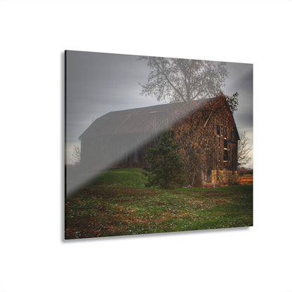 U R There Photography Melvin Grey Rustic Farmhouse Acrylic Wall Print