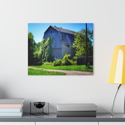 U R There Photography Dryden Road Grey Rustic Farmhouse Acrylic Wall Print