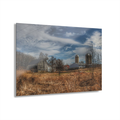 U R There Photography Newark Road White II Rustic Farmhouse Acrylic Wall Print
