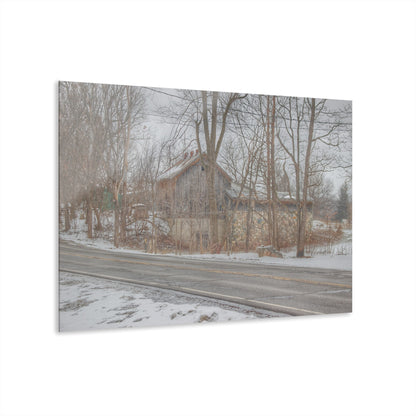 U R There Photography Leonard Stone Grey Rustic Farmhouse Acrylic Wall Print