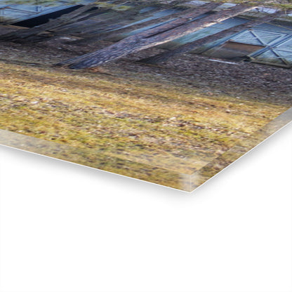 U R There Photography Hickory Lane Grey Rustic Farmhouse Acrylic Wall Print