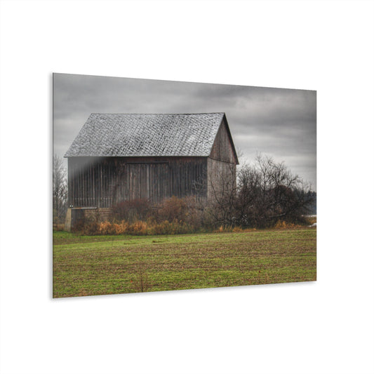 U R There Photography Brown City Road Grey Rustic Farmhouse Acrylic Wall Print