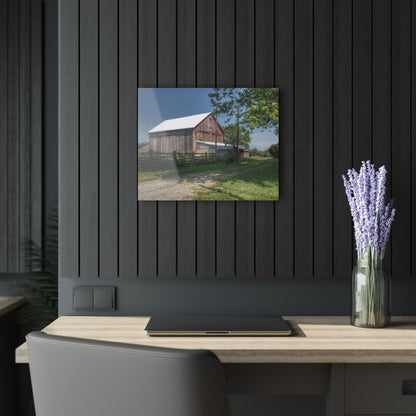 U R There Photography Castle Road Cow Barn II Rustic Farmhouse Acrylic Wall Print