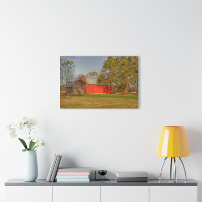 U R There Photography Barkley Road Red I Rustic Farmhouse Acrylic Wall Print