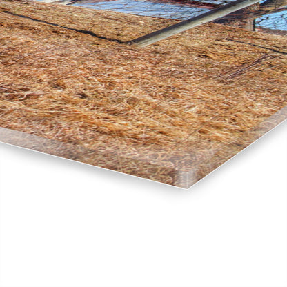 U R There Photography Marathon Haybarn on the Hill II Rustic Farmhouse Acrylic Wall Print