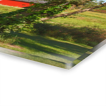 U R There Photography Lake Pleasant Reds II Rustic Farmhouse Acrylic Wall Print