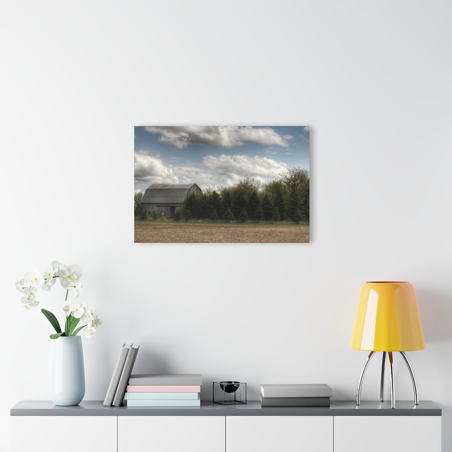 U R There Photography Sandusky Grey in the Pines Rustic Farmhouse Acrylic Wall Print
