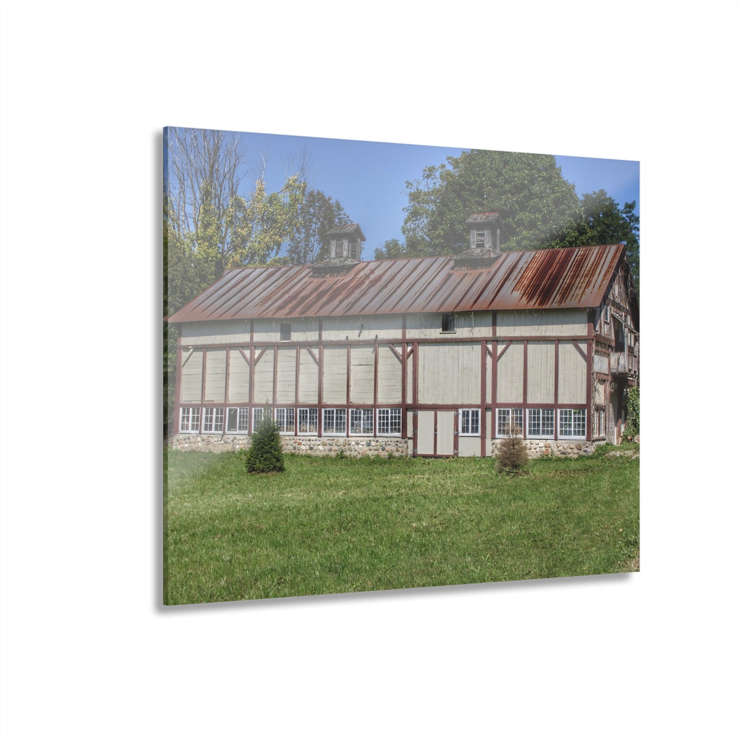 U R There Photography Bordman Road Rusted Rustic Farmhouse Acrylic Wall Print