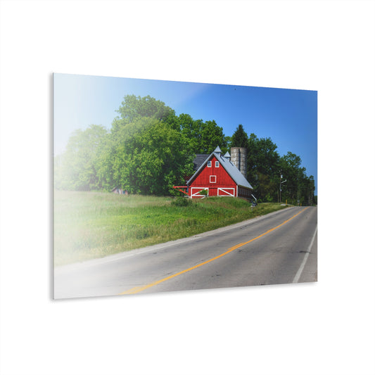 U R There Photography Metamora Red 2020 II Rustic Farmhouse Acrylic Wall Print