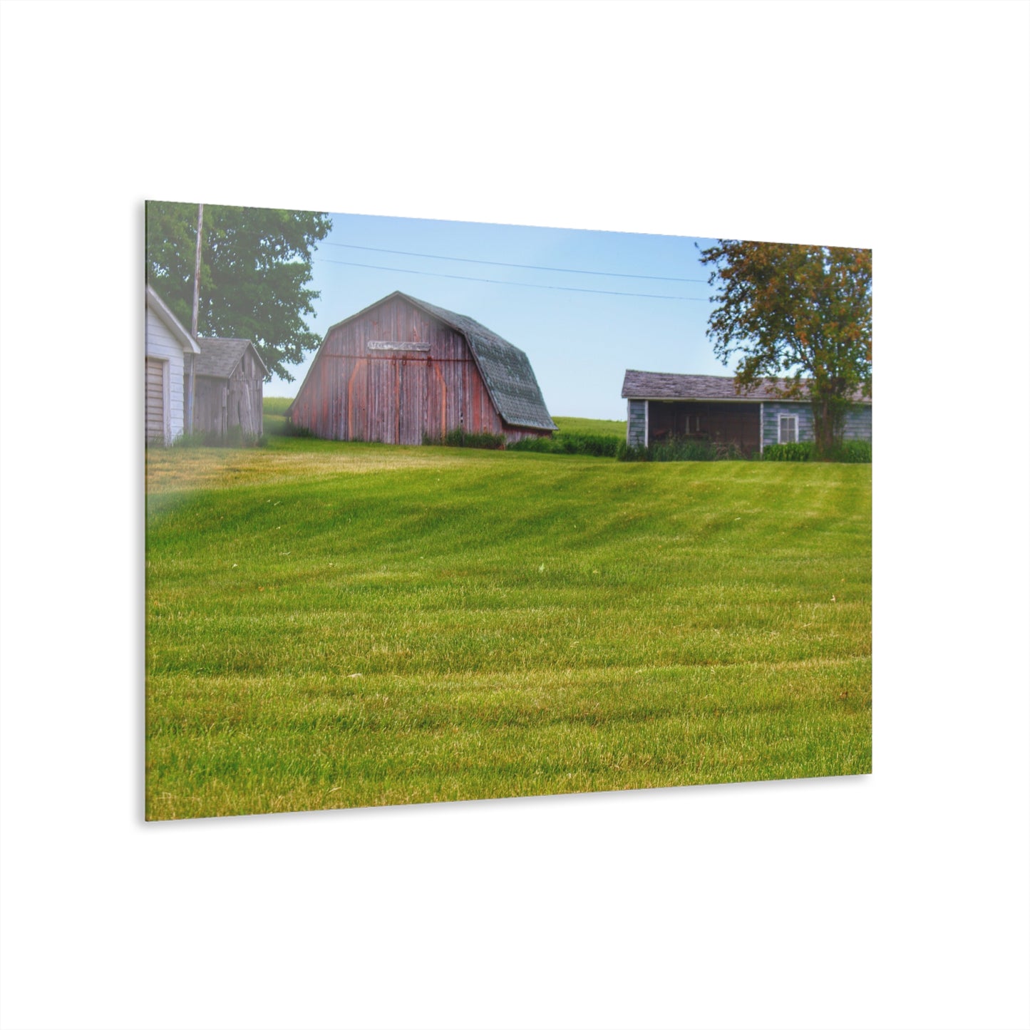 U R There Photography Cass City Elmwood Greys Rustic Farmhouse Acrylic Wall Print