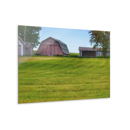 U R There Photography Cass City Elmwood Greys Rustic Farmhouse Acrylic Wall Print