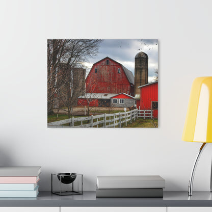 Barn Boutique Modern Farmhouse Acrylic Wall Print| Peck Red