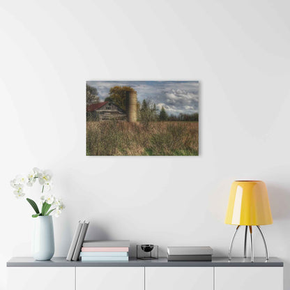 U R There Photography Old Wooden Barn and Silo Rustic Farmhouse Acrylic Wall Print