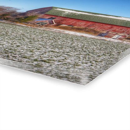 U R There Photography Early Spring Red II Rustic Farmhouse Acrylic Wall Print