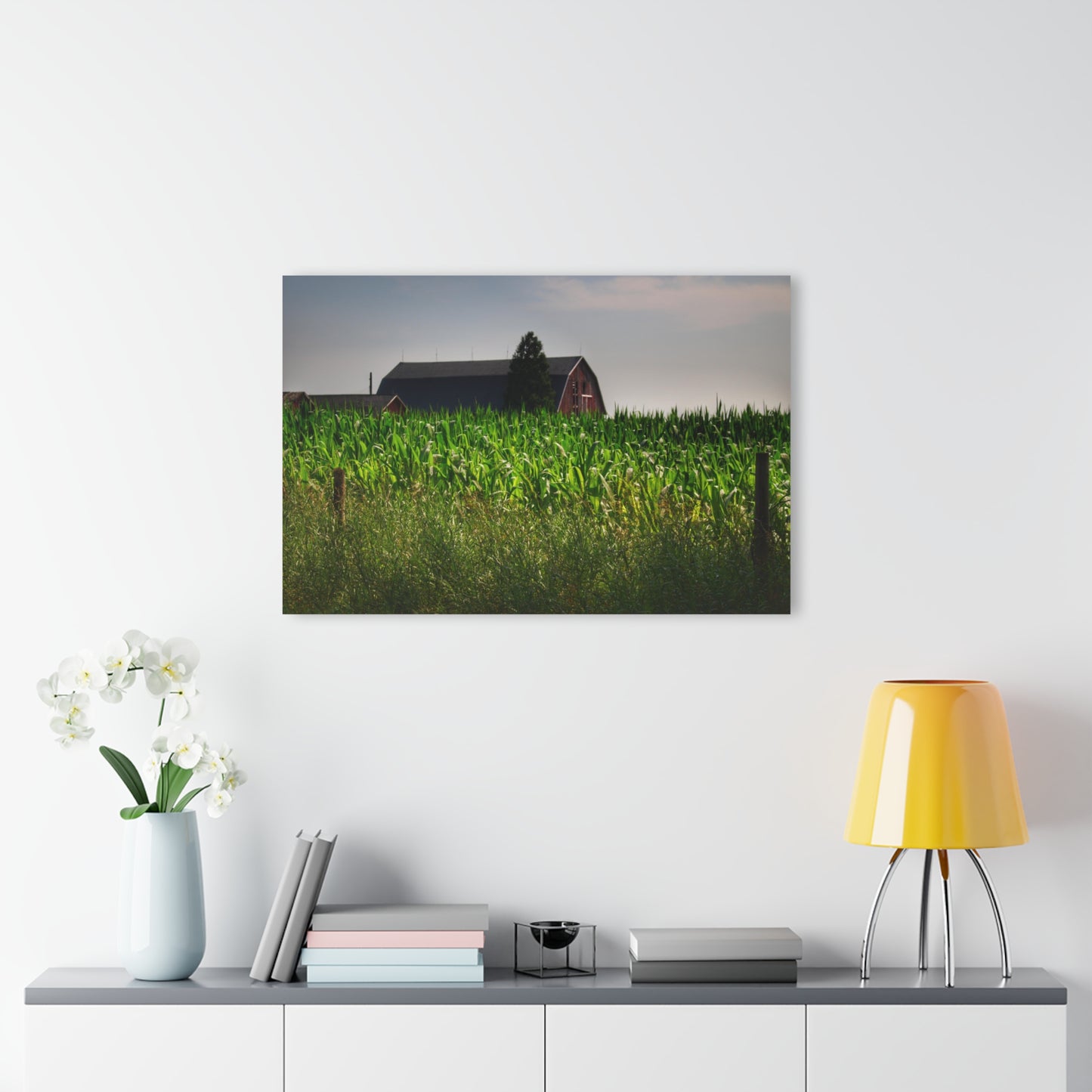 U R There Photography Beyond the Corn in Metamora Rustic Farmhouse Acrylic Wall Print