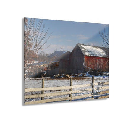 U R There Photography Attica Reds Rustic Farmhouse Acrylic Wall Print