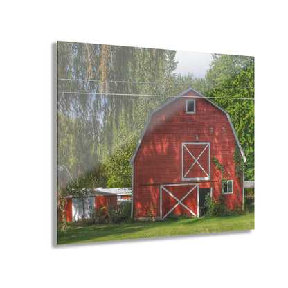 U R There Photography Henderson Red Rustic Farmhouse Acrylic Wall Print