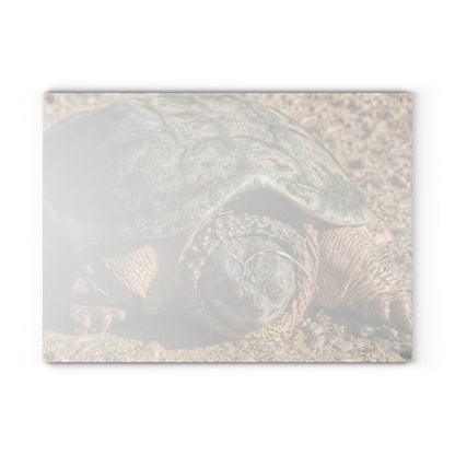 U R There Photography Fargo Road Turtle Rustic Farmhouse Tempered-Glass Cutting Board