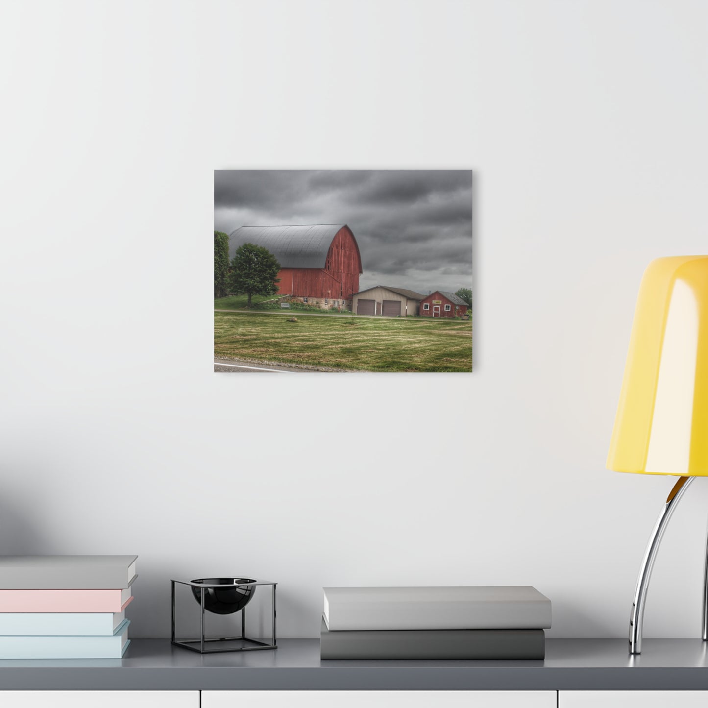 U R There Photography M-24 Country Bench Barn Rustic Farmhouse Acrylic Wall Print