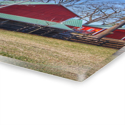 U R There Photography Imlay City Road Cow Barn I Rustic Farmhouse Acrylic Wall Print