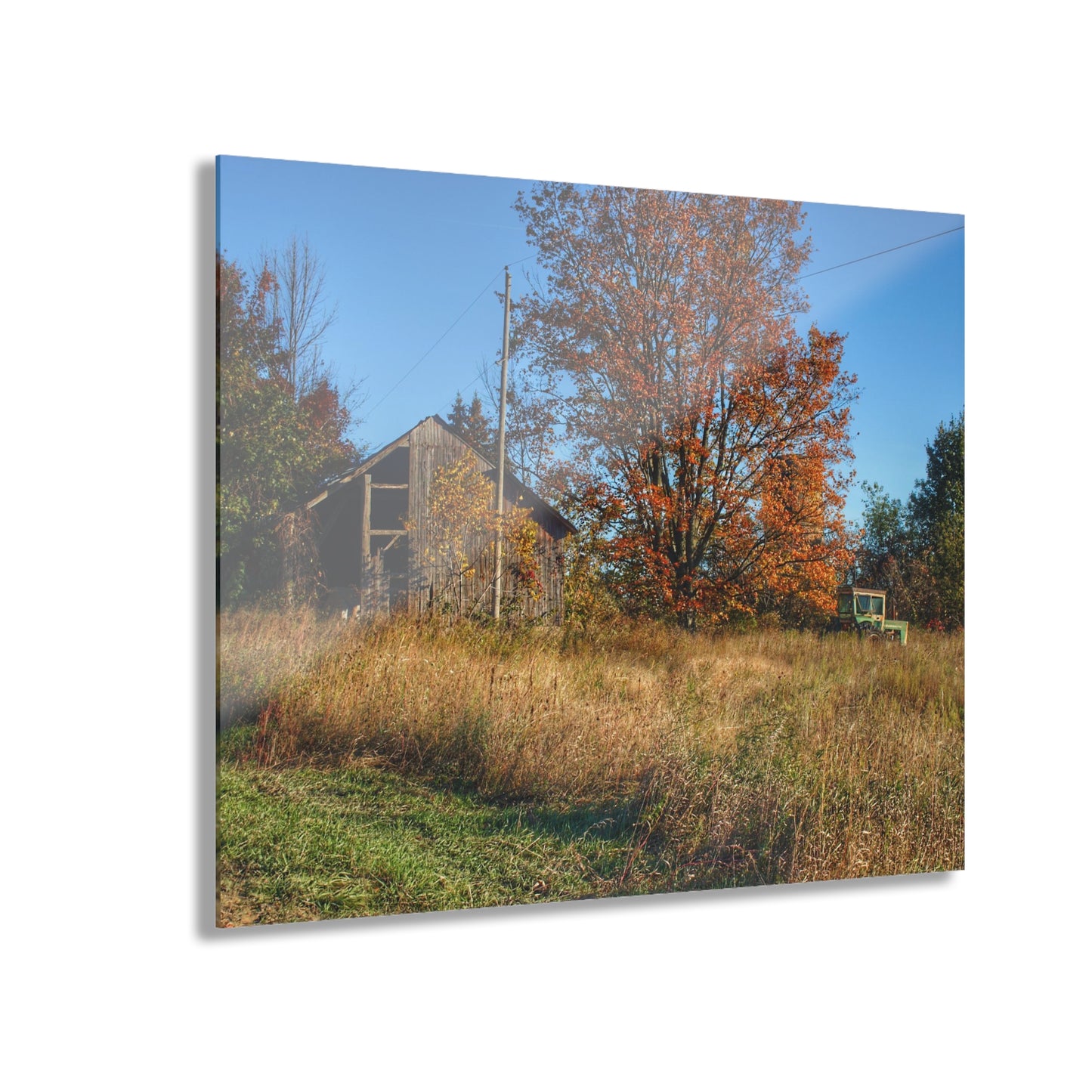 U R There Photography Clothier Road Grey Rustic Farmhouse Acrylic Wall Print