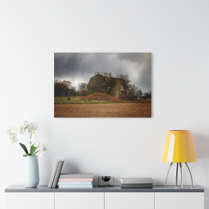 U R There Photography West Snover Grey Rustic Farmhouse Acrylic Wall Print