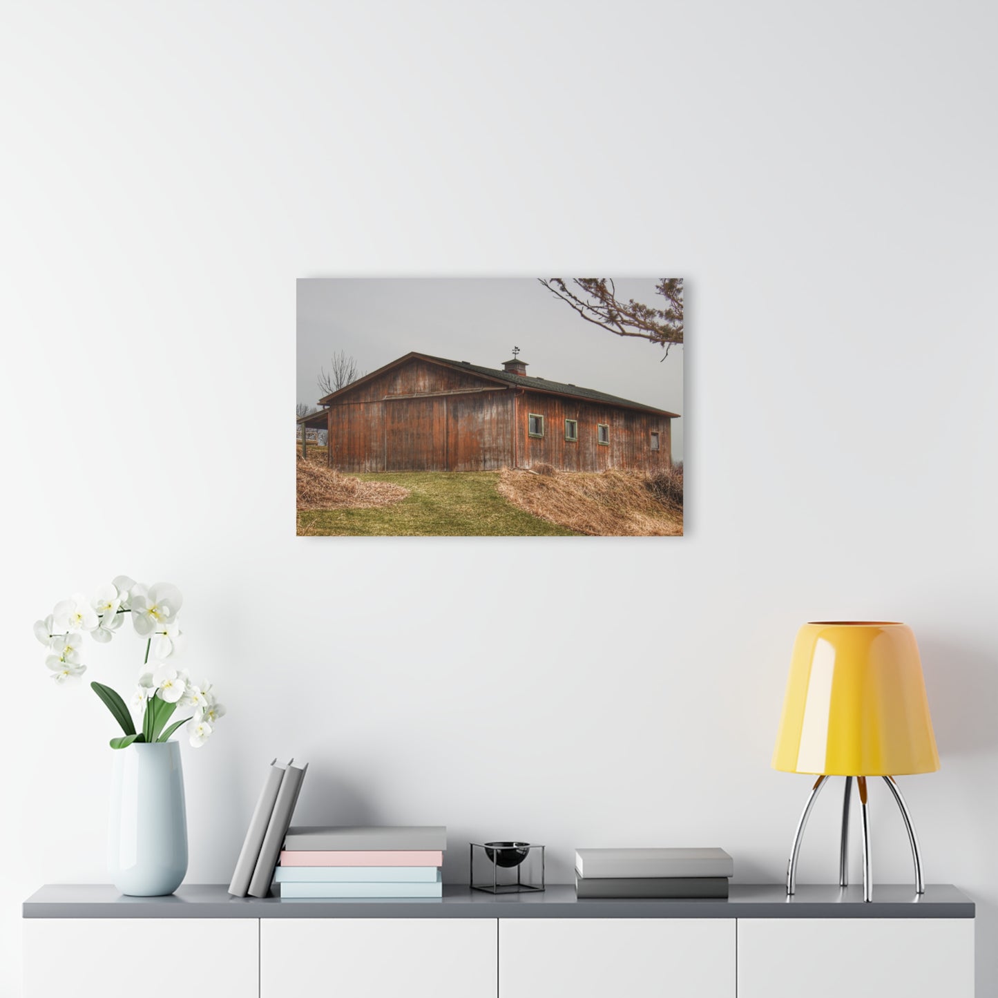 U R There Photography Blood Road Rusted Rustic Farmhouse Acrylic Wall Print