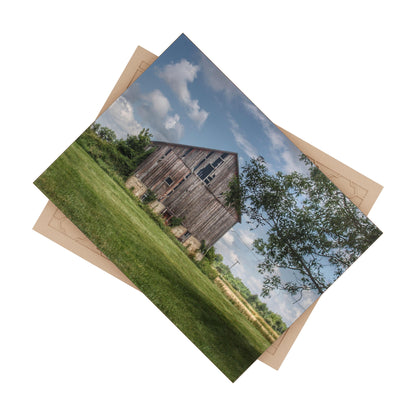 U R There Photography Bohms Road Grey II Rustic Farmhouse Decorative Ceramic Tile