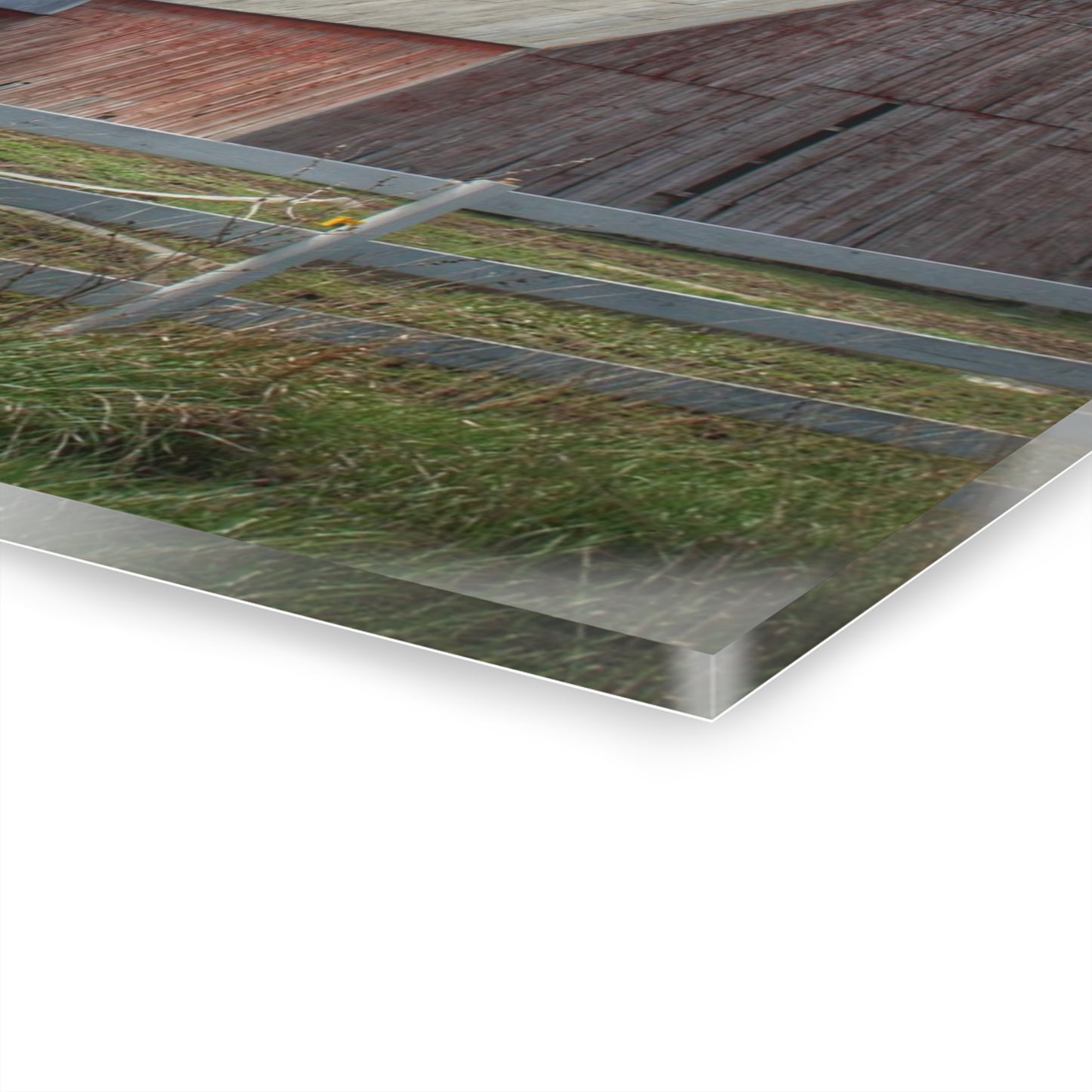 U R There Photography Sandusky Horse Barn Against Fall Skies Rustic Farmhouse Acrylic Wall Print