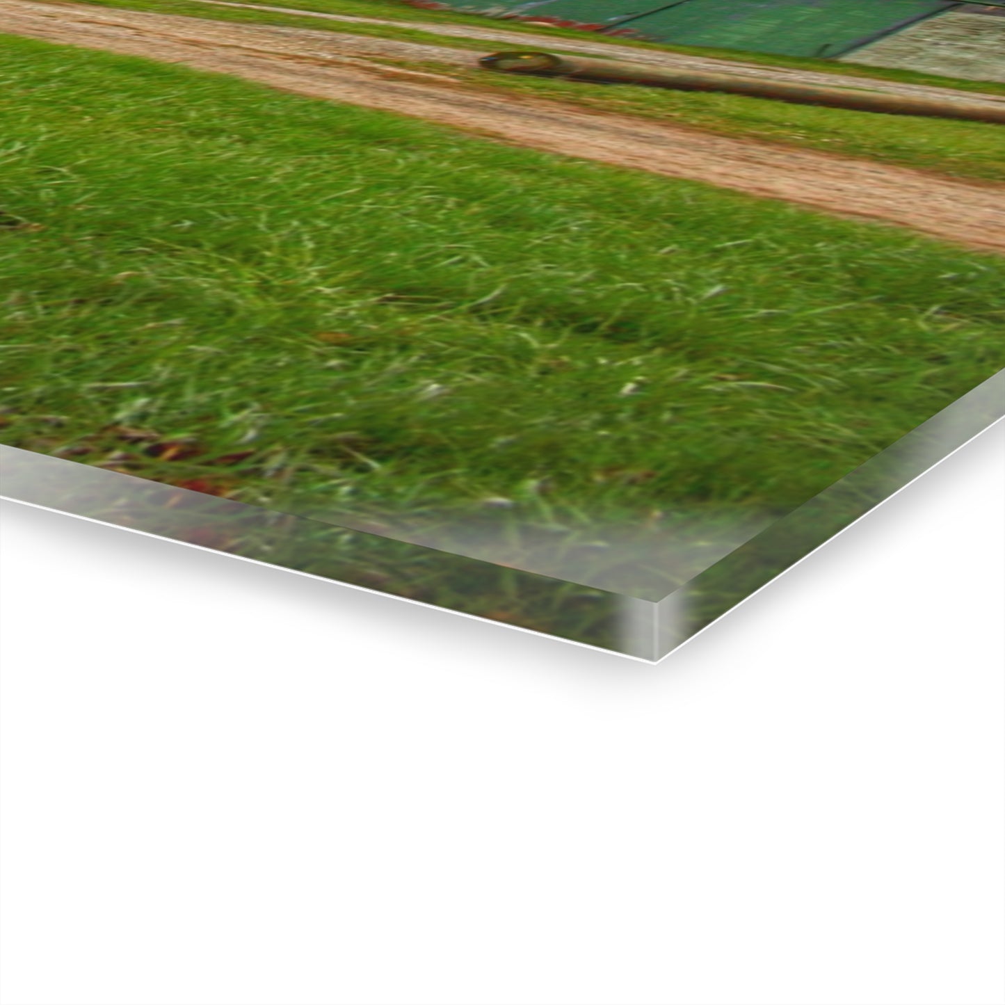 U R There Photography Hough Road Green Quonset IV Rustic Farmhouse Acrylic Wall Print