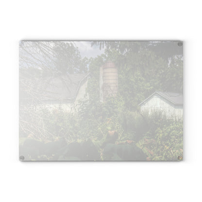 U R There Photography Clark Road Hidden Rustic Farmhouse Tempered-Glass Cutting Board