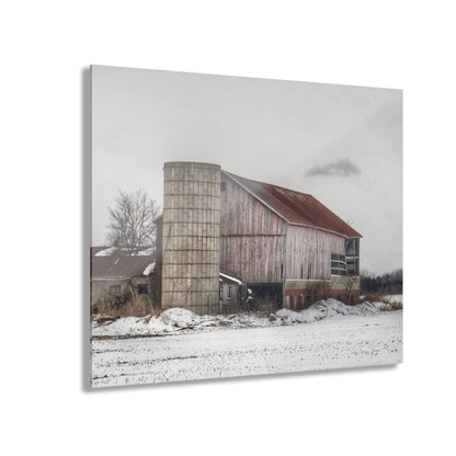 U R There Photography Babcock Road Grey Rustic Farmhouse Acrylic Wall Print