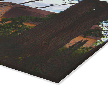 U R There Photography Bristol Gold Hidden Rustic Farmhouse Tempered-Glass Cutting Board