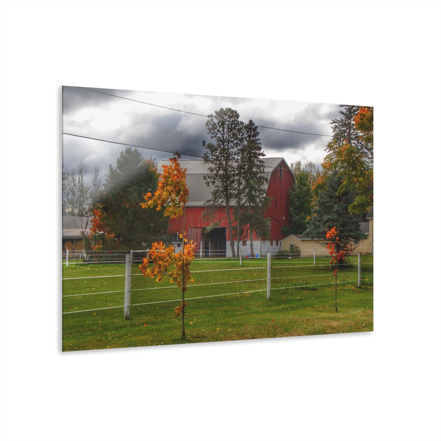 U R There Photography Farnsworth Road Red I Rustic Farmhouse Acrylic Wall Print