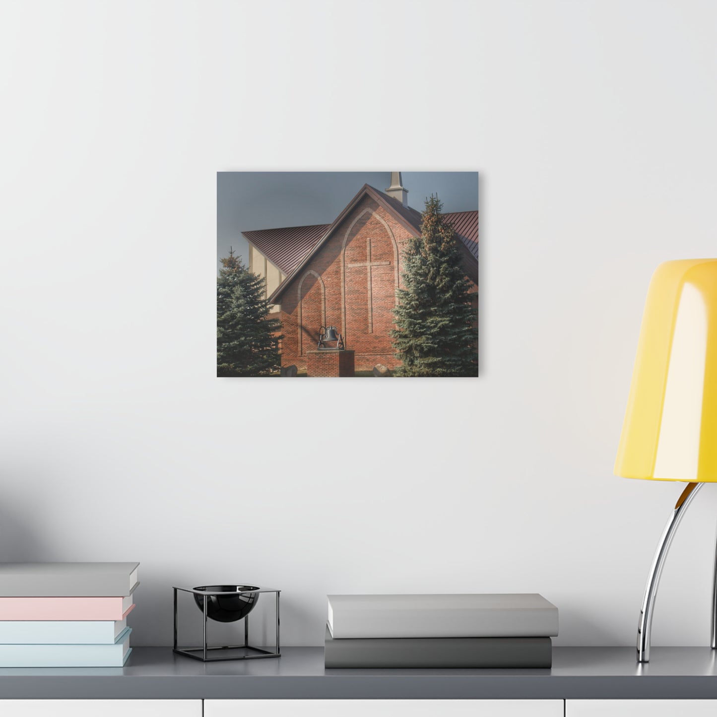U R There Photography Church on Irish Road Rustic Farmhouse Acrylic Wall Print