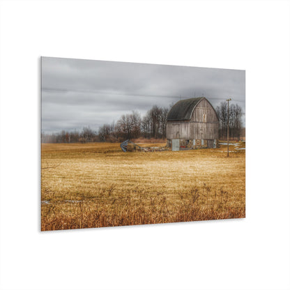 U R There Photography Laur Road Grey Rustic Farmhouse Acrylic Wall Print