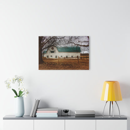 U R There Photography Wilder Road White Rustic Farmhouse Acrylic Wall Print