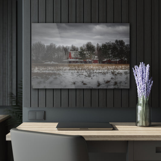 Rustic Farmhouse Wall Print Featuring Across the Field in Thornville