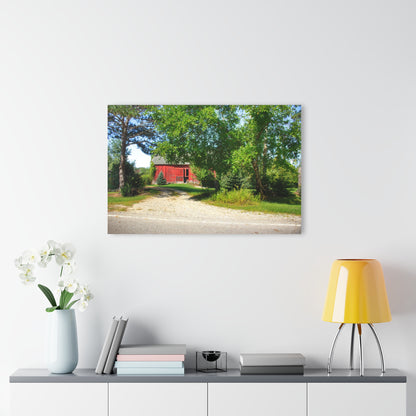 U R There Photography Caro Hidden Red Rustic Farmhouse Acrylic Wall Print