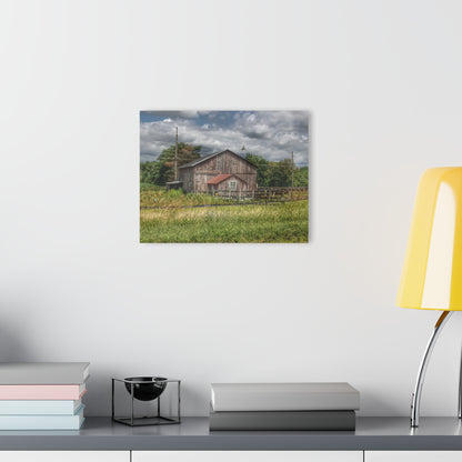 U R There Photography Millington Road Grey Horse Barn Rustic Farmhouse Acrylic Wall Print