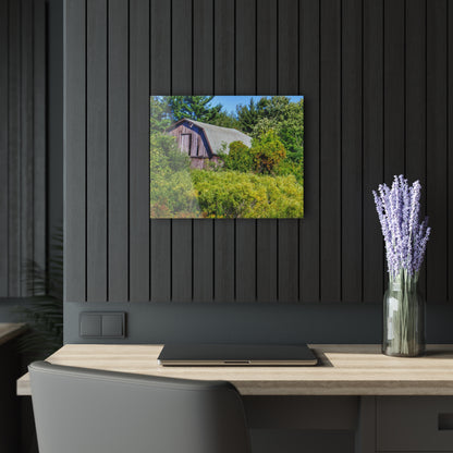 U R There Photography Saginaw Road Hidden Grey Rustic Farmhouse Acrylic Wall Print