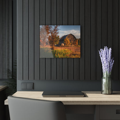 U R There Photography Lake Pleasant Road Grey Rustic Farmhouse Acrylic Wall Print