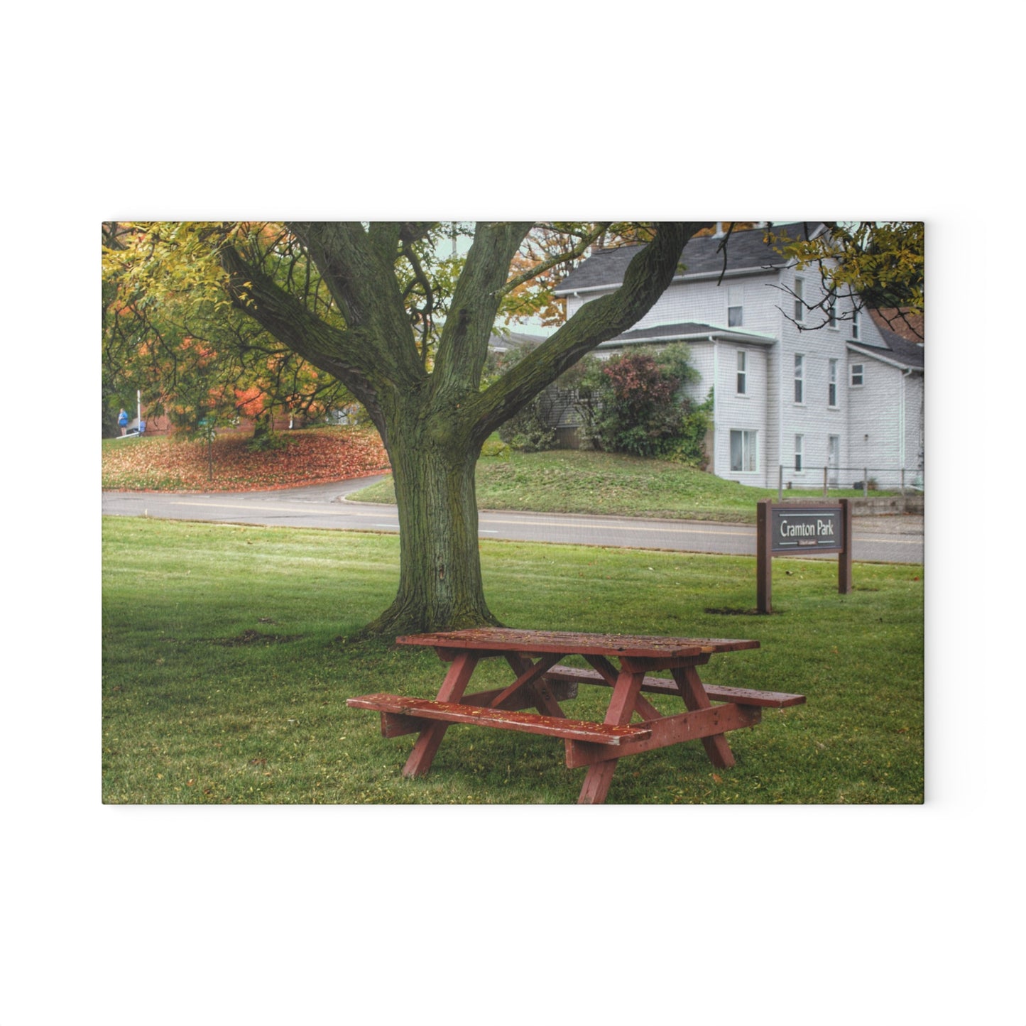 U R There Photography Picnic in the Park Rustic Farmhouse Tempered-Glass Cutting Board