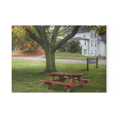 U R There Photography Picnic in the Park Rustic Farmhouse Tempered-Glass Cutting Board