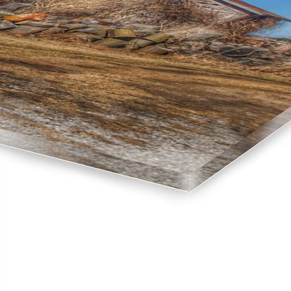 U R There Photography Dutcher Road Grey Rustic Farmhouse Acrylic Wall Print