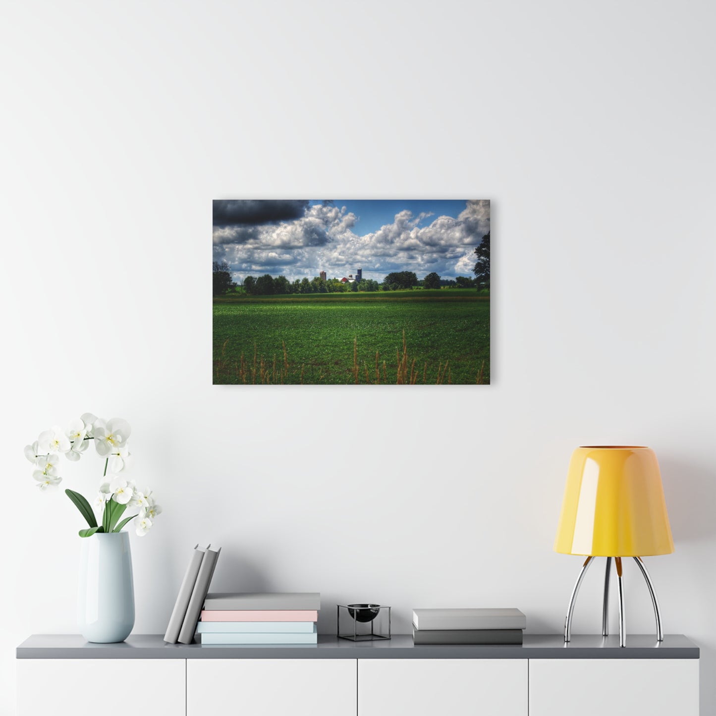 U R There Photography Farm from a Distance Rustic Farmhouse Acrylic Wall Print