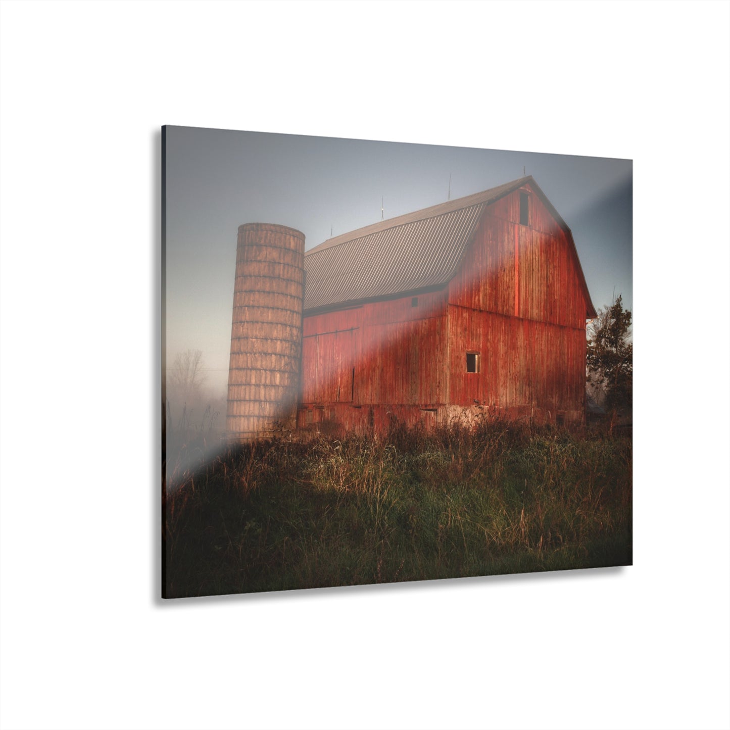 U R There Photography Columbiaville Red II Rustic Farmhouse Acrylic Wall Print