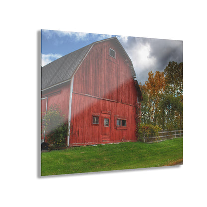 U R There Photography Hegal Road Old Red II Rustic Farmhouse Acrylic Wall Print