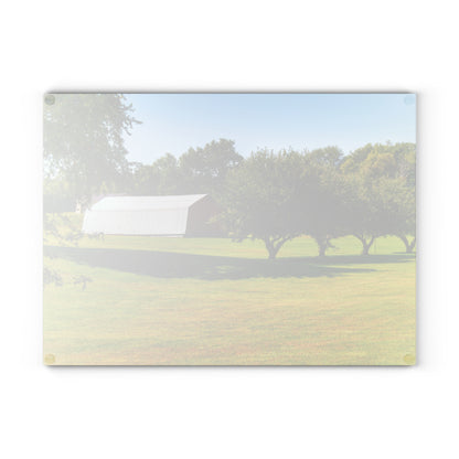 U R There Photography Lake Pleasant Road Hidden Quonset Rustic Farmhouse Tempered-Glass Cutting Board