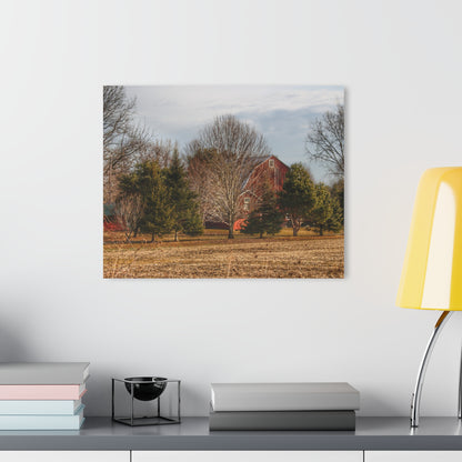 U R There Photography Irish Road Hidden Red Rustic Farmhouse Acrylic Wall Print